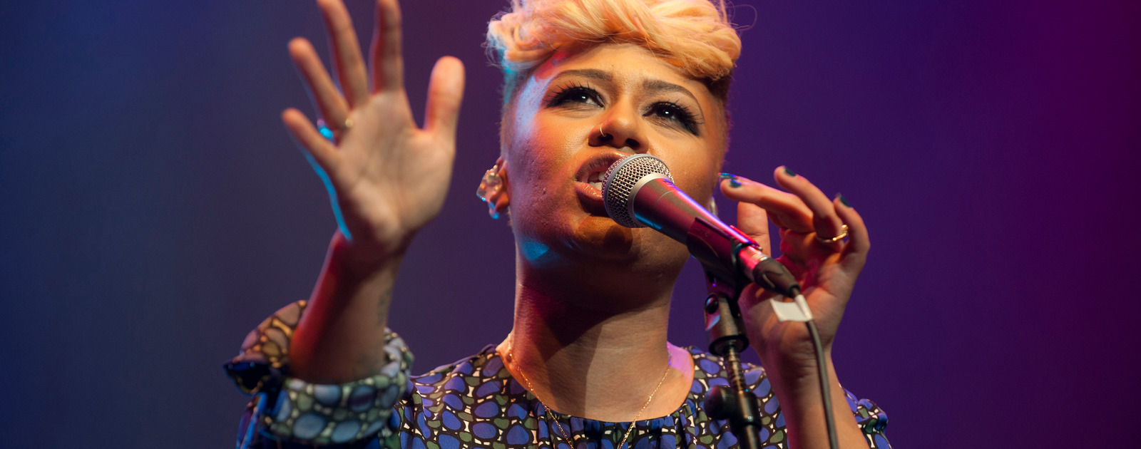 Emeli Sandé performing during WOW festival at the Southbank Centre Singer Emeli Sandé on stage during WOW festival at the Southbank Centre